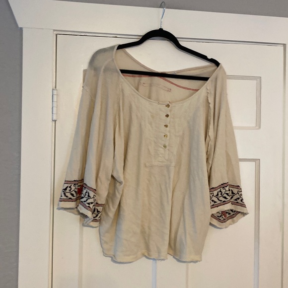 Free People Tops - Free People boho embroidered top